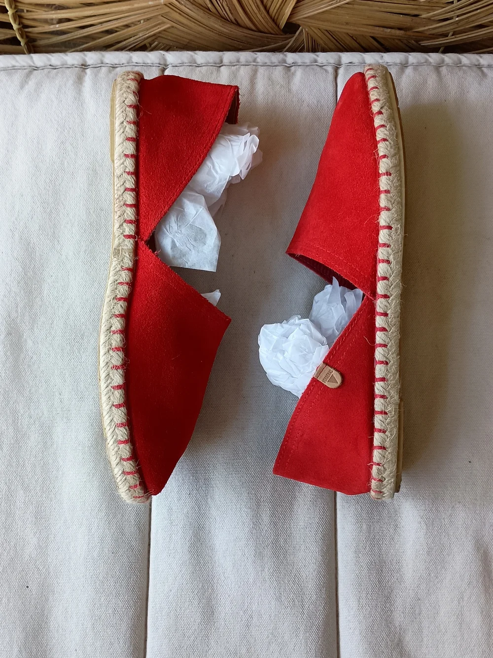 Verbenas Women’s Red Suede Espadrille Slip-Ons_39